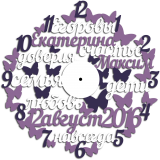 Набор часов с бабочками